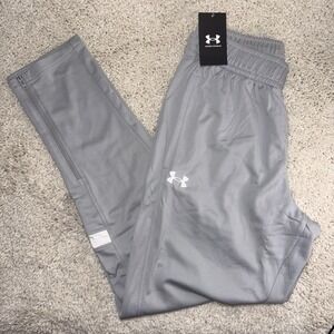 Under Armour Men's UA Team Knit Warm-Up Pants Gray Size Medium NEW